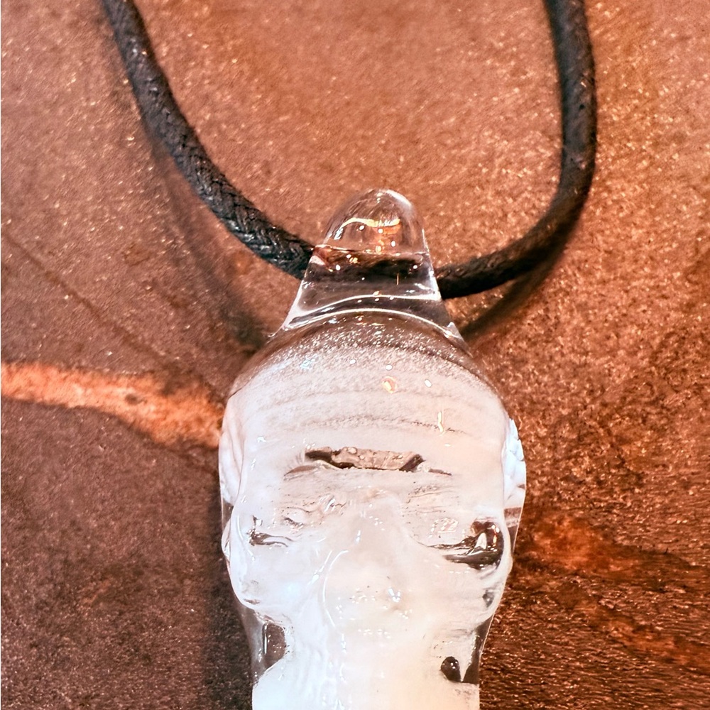 Crystal Skull Pendant Necklace